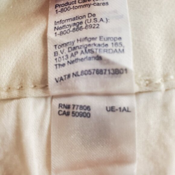 NWT TOMMY HILFIGER Men's THFlex Performance Five-Pocket Chino Pants - Off White - Picture 6 of 12